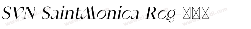 SVN SaintMonica Reg字体转换